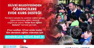 SİLİVRİ BELEDİYESİNDEN ÖĞRENCİLERE EVDE KURS DESTEĞİ